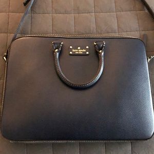 Kate Spade navy laptop bag